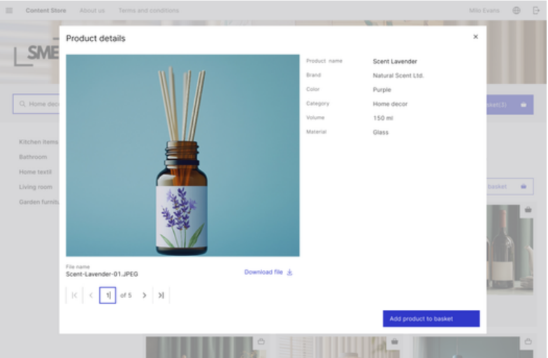 Content Store von Perfion für das zentrale Speichern von Produktdaten und digitalen Assets