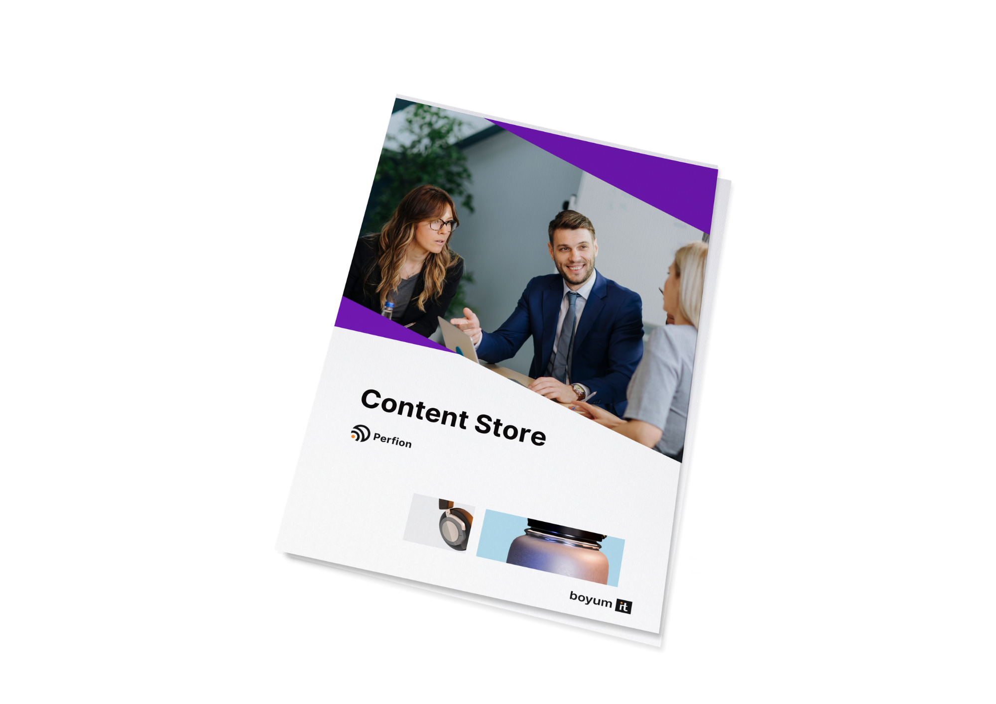 Content Store Fact Sheet mockup w background